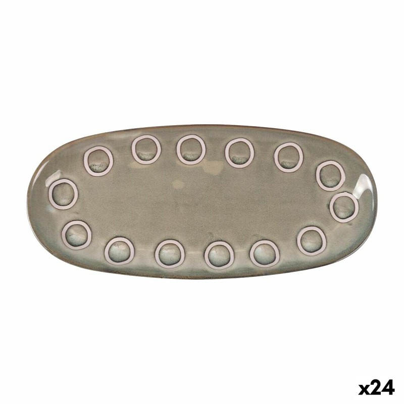 Teglia da Cucina La Mediterránea Almudena Grigio Ovale 29 x 13,5 x 2,4 cm (24 Unità) Teglia da Cucina La Mediterránea Almudena Grigio Ovale 29 x 13,5 x 2,4 cm (24 Unità)