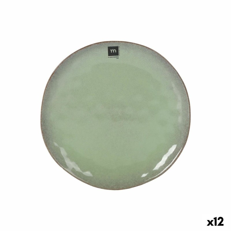 Piatto da pranzo La Mediterránea Macarella green Ø 26,5 cm (12 Unità) Piatto da pranzo La Mediterránea Macarella green Ø 26,5 cm (12 Unità)