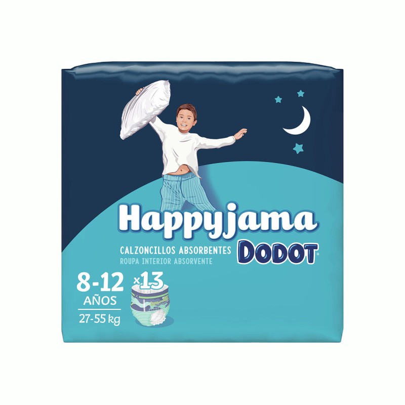 Pannolini usa e getta Dodot Happyjama 8-12 Anni Taglia 8 13 Unità Slip Pannolini usa e getta Dodot Happyjama 8-12 Anni Taglia 8 13 Unità Slip