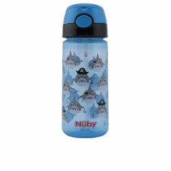 Bicchiere di Apprendimento Nûby Taza Squalo 540 ml Azzurro