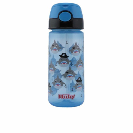 Bicchiere di Apprendimento Nûby Taza Squalo 540 ml Azzurro