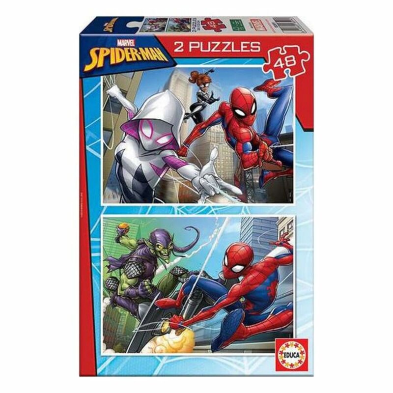 Puzzle Spiderman Educa (2 x 48 pcs) Puzzle Spiderman Educa (2 x 48 pcs)