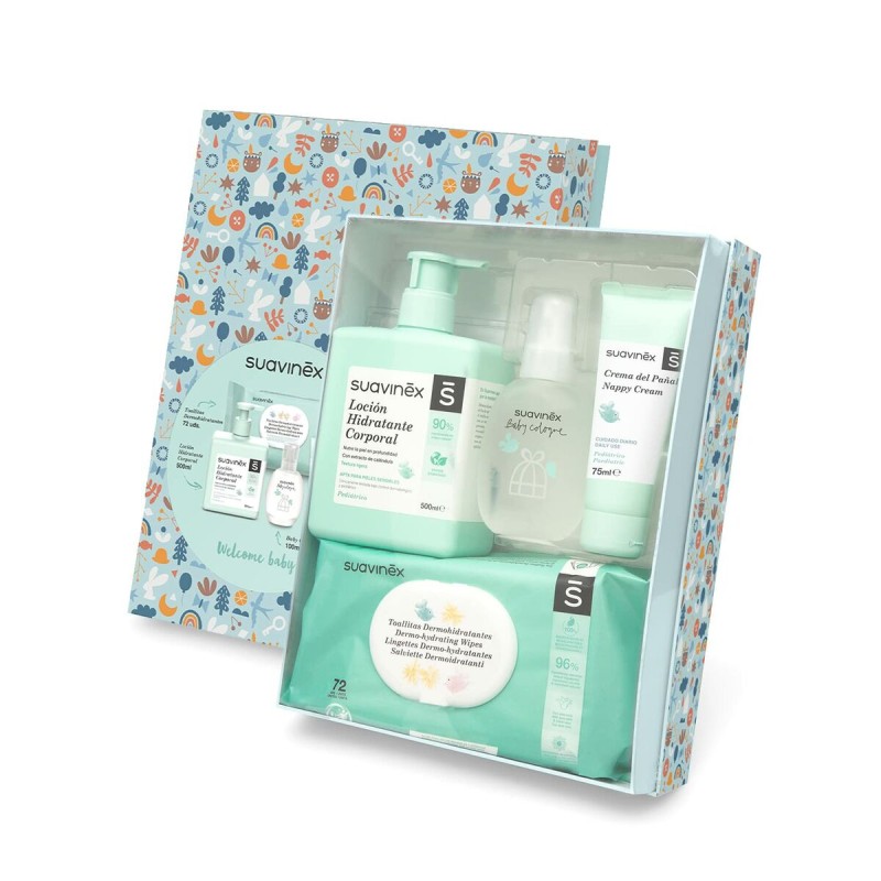 Set Regalo per Neonati Suavinex Azzurro (4 Pezzi) Set Regalo per Neonati Suavinex Azzurro (4 Pezzi)