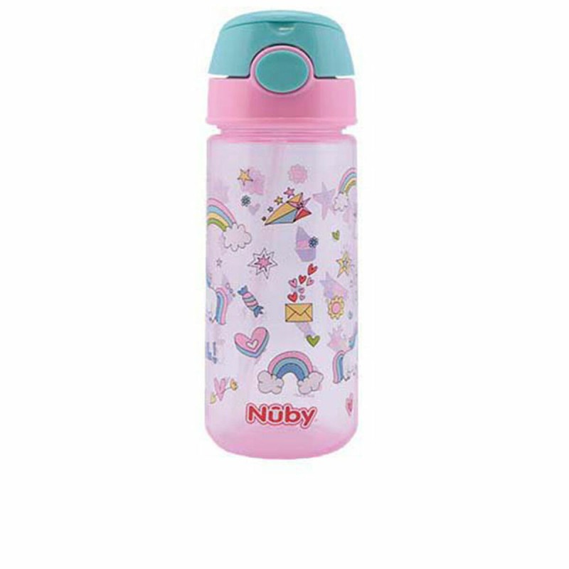 Bicchiere di Apprendimento Nûby Taza 540 ml Rosa Bicchiere di Apprendimento Nûby Taza 540 ml Rosa