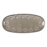 Teglia da Cucina La Mediterránea Almudena Grigio Ovale 33 x 14,8 x 2,7 cm (12 Unità)