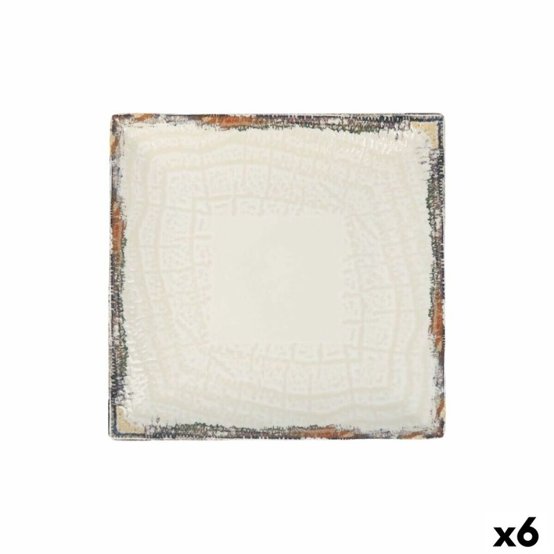 Piatto da pranzo La Mediterránea Albus 24 x 24 x 2 cm (6 Unità) Piatto da pranzo La Mediterránea Albus 24 x 24 x 2 cm (6 Unità)