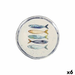 Piatto da pranzo La Mediterránea Peixe Ø 26 cm (6 Unità)