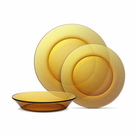 Set di Stoviglie Duralex Lys Ambra 18 Pezzi (2 Unità)