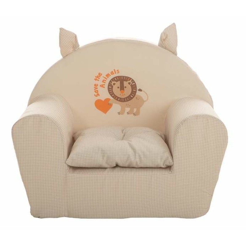 Poltrona per Bambini Jungle 44 x 34 x 53 cm Beige Poltrona per Bambini Jungle 44 x 34 x 53 cm Beige