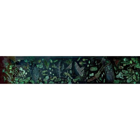 Puzzle Hape 150 x 30 cm 200 Pezzi Marino