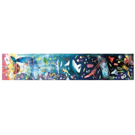 Puzzle Hape 150 x 30 cm 200 Pezzi Marino