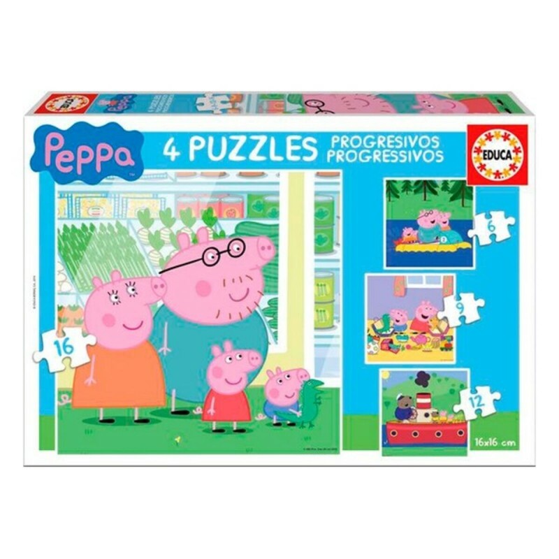 Set di 4 Puzzle Peppa Pig Educa Set di 4 Puzzle Peppa Pig Educa