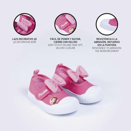 Scarpe da Tennis Casual Disney Princess Rosa