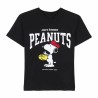 Maglia a Maniche Corte Uomo Snoopy Nero S