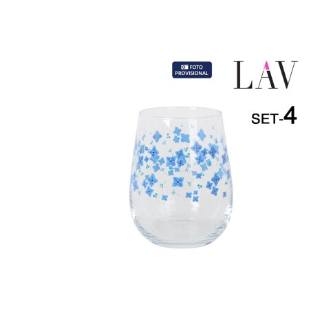 Set di Bicchieri LAV GAIA 4 Pezzi (6 Unità)