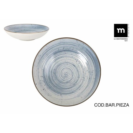Piatto Fondo La Mediterránea Swirl Ø 21 cm (12 Unità)