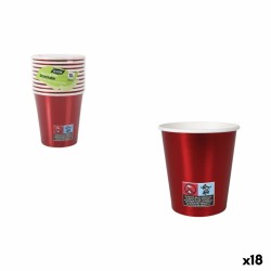 Set di Bicchieri Algon Rosso 200 ml 10 Pezzi (18 Unità)