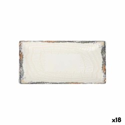 Teglia da Cucina La Mediterránea Albus Rettangolare 30 x 15 x 2 cm (18 Unità)