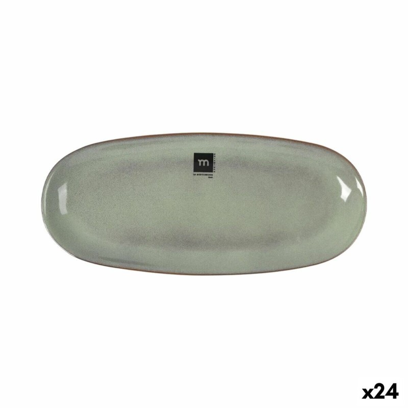 Teglia da Cucina La Mediterránea Macarella green Ovale 29 x 13,5 x 2,4 cm (24 Unità) Teglia da Cucina La Mediterránea Macarella green Ovale 29 x 13,5 x 2,4 cm (24 Unità)