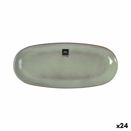 Teglia da Cucina La Mediterránea Macarella green Ovale 29 x 13,5 x 2,4 cm (24 Unità)
