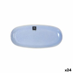 Teglia da Cucina La Mediterránea Macarella blue Ovale 25 x 12 x 2,2 cm (24 Unità)
