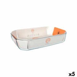 Teglia da Cucina MasterChef Rettangolare 3,2 L 33 x 22 x 6,5 cm 33 x 22 cm (5 Unità)