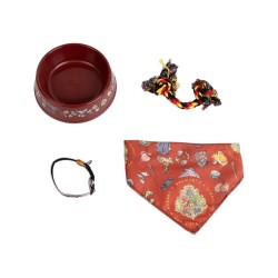 Set Regalo Harry Potter Rosso Scuro 21,0 x 21,0 x 8,8 cm Cane 4 Pezzi