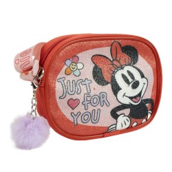 Borsa a Tracolla Minnie Mouse Rosso 14,5 x 10,5 x 4,0 cm