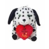 Peluche Cane Cuore 28 cm Dalmata