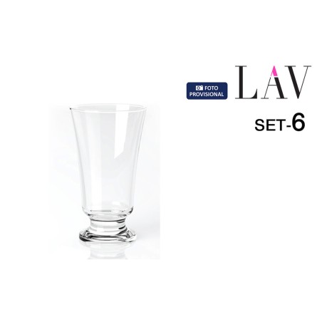 Set di Bicchieri LAV Troya 6 Pezzi (8 Unità)