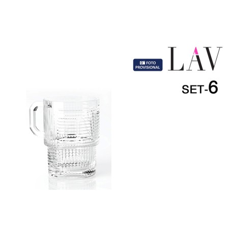 Set di Bicchieri LAV Helen 6 Pezzi (8 Unità)