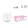 Set di Bicchieri LAV Gaia 415 ml 6 Pezzi (8 Unità)