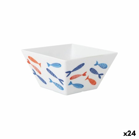 Ciotola per Aperitivi La Mediterránea Pesci 13 x 13 x 7 cm (24 Unità)