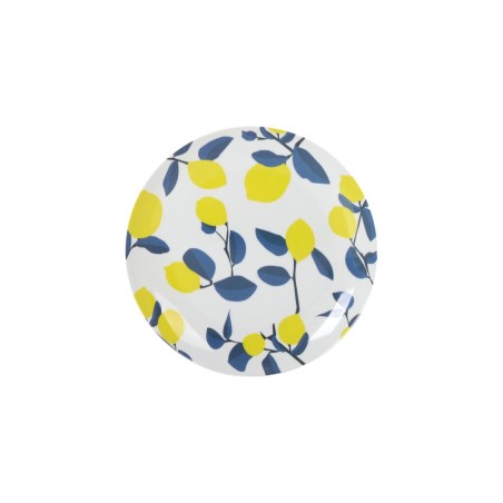 Piatto da Dolce La Mediterránea 20 cm Limone (24 Unità)