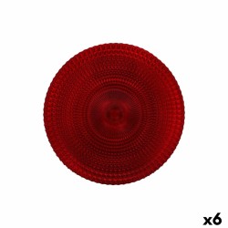 Piatto da pranzo Alfares Alfares Rosso Vetro Ø 31 cm (6 Unità)