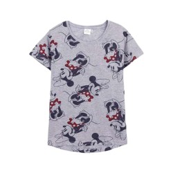 Maglia a Maniche Corte Donna Minnie Mouse Grigio
