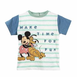 Maglia a Maniche Corte per Bambini Mickey Mouse Multicolore 18 Mesi