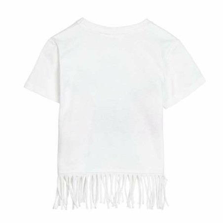 Maglia a Maniche Corte per Bambini Stitch Bianco