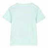 Maglia a Maniche Corte per Bambini Stitch Verde Turchese