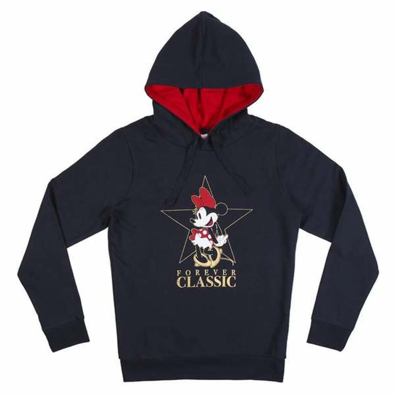 Felpa con Cappuccio Donna Minnie Mouse Felpa con Cappuccio Donna Minnie Mouse