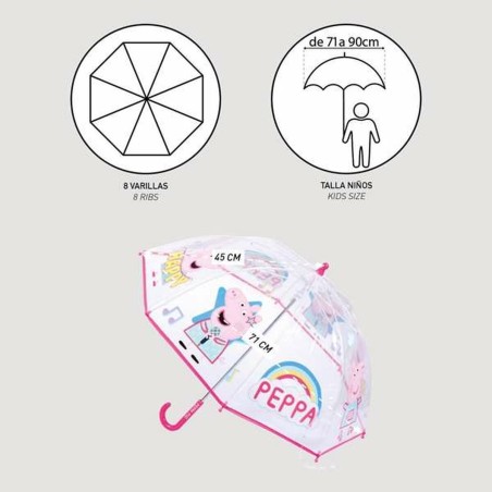 Ombrelli Peppa Pig Rosa 100 % POE