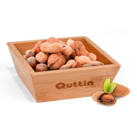 Ciotola per Aperitivi Quttin Bambù 16 x 16 x 5 cm (12 Unità)