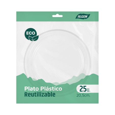 Set di piatti Algon Plastica 20,5 cm 25 Pezzi (18 Unità)
