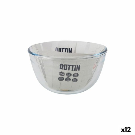 Ciotola La Mediterránea Quttin Vetro 1,1 L 17 x 17 x 10 cm (12 Unità)