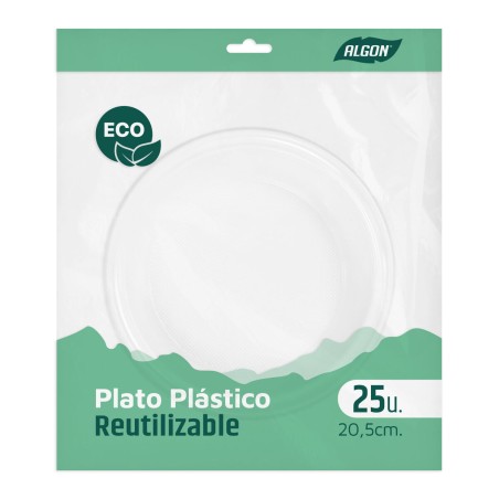 Set di piatti Algon Plastica 20,5 cm 25 Pezzi (12 Unità)