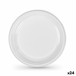 Set di piatti Algon Plastica 20,5 cm 20,5 x 2 cm 12 Pezzi (24 Unità)