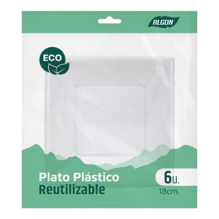 Set di piatti Algon Plastica 18 cm 6 Pezzi (24 Unità)