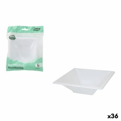 Set da Aperitivo Algon Plastica 250 ml 12 x 12 x 2 cm 6 Pezzi (36 Unità)