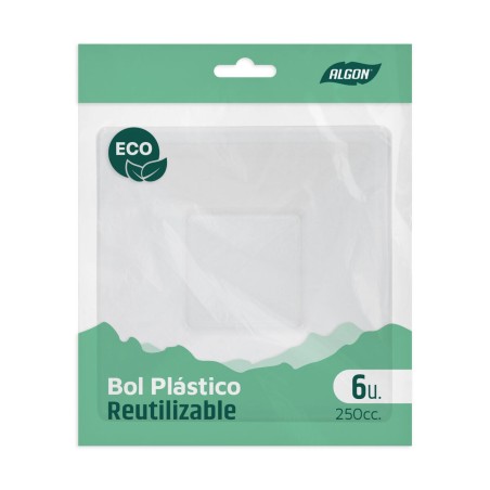 Set da Aperitivo Algon Plastica 250 ml 12 x 12 x 2 cm 6 Pezzi (36 Unità)