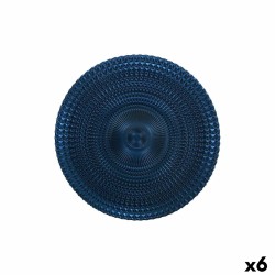 Piatto da pranzo Alfares Alfares Azzurro Vetro Ø 31 cm (6 Unità)